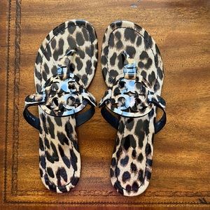 Tory Burch Rare Leopard Print Miller Sandal